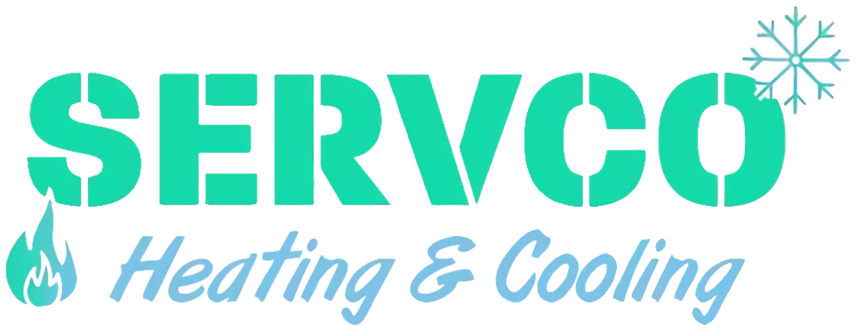 A logo of servo heating and cooling